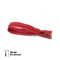 Fermeture éclair Z53 - moulée 6mm Non séparable - 18 cm