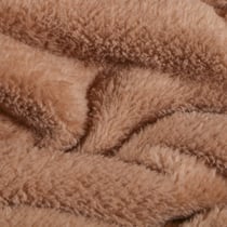 Tissu Doudou uni Beige