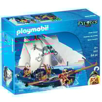 5810 Chaloupe des pirates, avec canon, Flotte dans l'eau, 3 personnages, 84 pieces, Les pirates, Des 4 ans