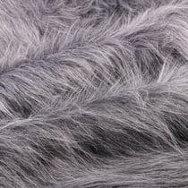 Tissu Fausse fourrure Fantasia sur fond Gris