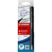4 feutres - 4 couleurs - Moyen - Mine 0,8mm - Stabilo Dr!ver - Ecriture - Dessin - Scolaire