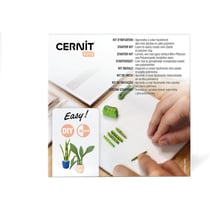 Coffret - Pâte polymère - Création mini plantes - 4 pains de pâte 25g + outils + notice - Cernit