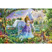 Puzzle princesse fee avec licorne et chateau 150 pieces - fantastique - schmidt - 56307
