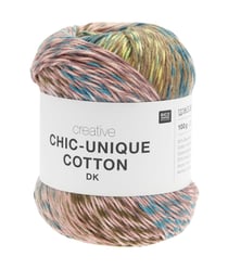 Pelote de coton Creative Chic-Unique Cotton DK 100g de Rico Design : L’alliance parfaite de la créativité et de la légèreté 05 Ethno