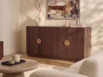 Buffet MDF Marron foncé NUMURKAH - Beliani