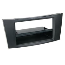 Façade autoradio 2DIN ADNAUTO Mercedes Classe E 02-09 - Noir Rubber touch