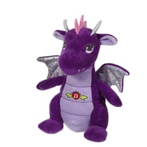 Peluche - Peluche Dragon sonore, violet 17 cm