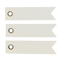 40 étiquettes blanches 5 cm - Fanion