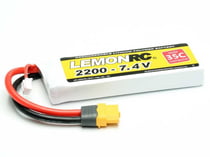 Batterie LiPo 2S LemonRC 2200mah - 7.4V (35C) XT60