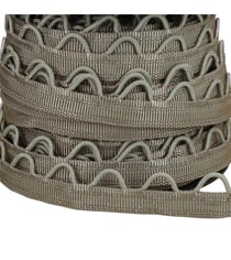 Bobine 20m sangle à passants 12mm gris clair