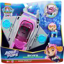 Pat patrouille aqua pups : stella et son sous-marin raie manta - figurine chien - vehicule de luxe - paw patrol - spin master - 20140364