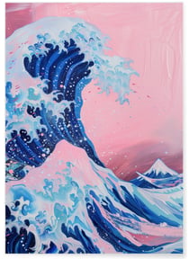 Affiche Vague Japonaise Pop Art | A3 : 29,7x42cm
