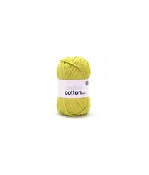 Pelotes de fil à tricoter CREATIVE COTTON ARAN de Rico Design - Laissez libre cours à votre créativité avec douceur et style ! 44 Pistache clair