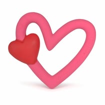 Anneau de dentition coeur Agatha Ruiz de la Prada