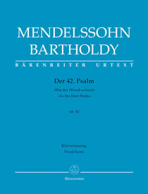 Partition musicale BÄRENREITER - Psalm 42 Op. 42 - Felix Mendelssohn-Bartholdy