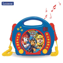 Lecteur CD portable avec 2 microphones Pat Patrouille
