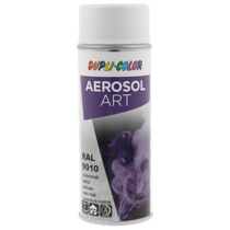 Spray de peinture - Blanc pur - RAL 9010 - Satiné - Tous supports - Aérosol Art