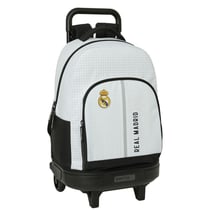 Sac à dos à roulettes Real Madrid Blanc 45 CM Trolley Haut de Gamme