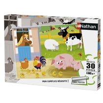 Nathan Puzzle 30p Mes amis de la ferme - Ravensburger - Vert