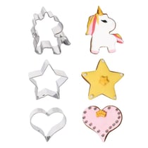 Emporte-pièce Licorne assortis (x3)