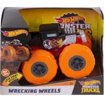 Monster trucks wrecking wheels bone shaker - hot wheels voiture noir - mattel - gkc85