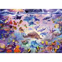 Puzzle beauté de l'océan 1000 pièces - fonds marins, poissons, tortues - schmidt - 56758