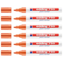 Marqueur peinture pointe moyenne 2-4 mm - EDDING - Orange - Lot de 6