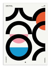 Affiche 30 x 40 cm - Three circles - Posterlad