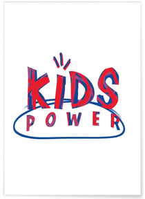 Affiche 'Kids Power' | A3 : 29,7x42cm