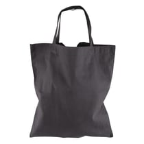 Sac en coton, non imprimé, gris ardoise, 38x42cm, 1 pce.