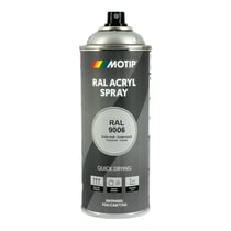 Spray de peinture - Aluminium blanc - RAL 9006 - Satiné - Acrylique - Tous supports - MoTip - 400ml