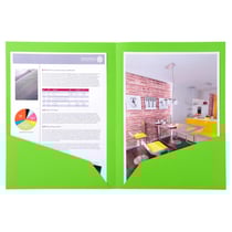 Paquet de 25 chemises Double Poche ROCK''S 210 - double A4 ou A3 - 24x32cm - Vert - x 10 - Exacompta