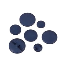 Lot de 3 boutons tunnel classique bleu marine