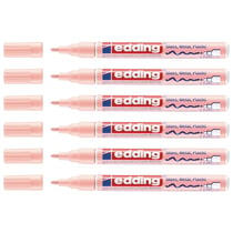 Lot de 6 marqueurs peinture brillante EDDING 751 - pointe balle 1-2 mm - rose pastel