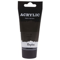 Acrylic, noir, Peint.acrylique d'artistes, tube - 75ml