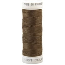 Fil à coudre polyester 100m made in France - marron cigare 416