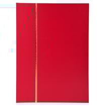 Album de timbres simili-cuir 64 pages noires - 22,5x30,5 cm - Rouge - Exacompta