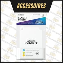 Ultimate Guard 10 intercalaires pour cartes Card Dividers taille standard Blanc