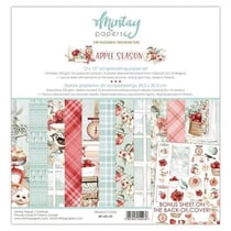 12 papiers scrapbooking 30,5 x 30,5 cm Mintay By Karola APPLE SEASON