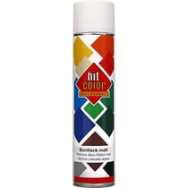 Spray de peinture - Blanc - RAL 9010 - Brillant - Décoration - Tous supports - Hit Color - 600ml