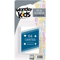 Jeu de 54 cartes plastifiées - Wonderkids