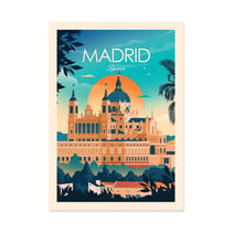 Affiche 50x70 cm - Madrid Spain - Studio Inception