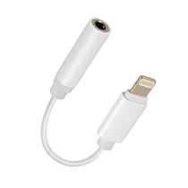 Adaptateur audio iPhone Lightning mâle vers Jack 3.5mm femelle Blanc