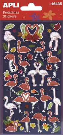 P.1F STICKERS FLAMANTS ROSES