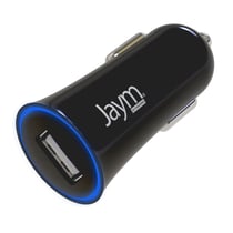 Jaym Chargeur Voiture USB-A 5W 1A Compact et Léger avec Parasurtenseur Noir
