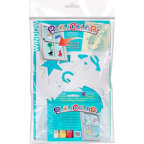 Gouache solide PlayColor 6 pcs + pochoirs Animaux