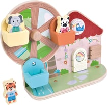 Jouet de motricite Grande roue Jungle Friends - Smallfoot - Rose