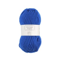 Pelote de fil à tricoter - bleu électrique - Fil de 85m - compatible avec aiguille 3,5mm