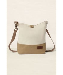 Sac Bandoulière Eco Vita 32 x 29 cm – DMC - Élégance, fonctionnalité et engagement écologique Ecru