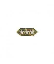 Ecussons Thermocollant Armée 4 X 1,5 cm - Mediac Etoiles Vert